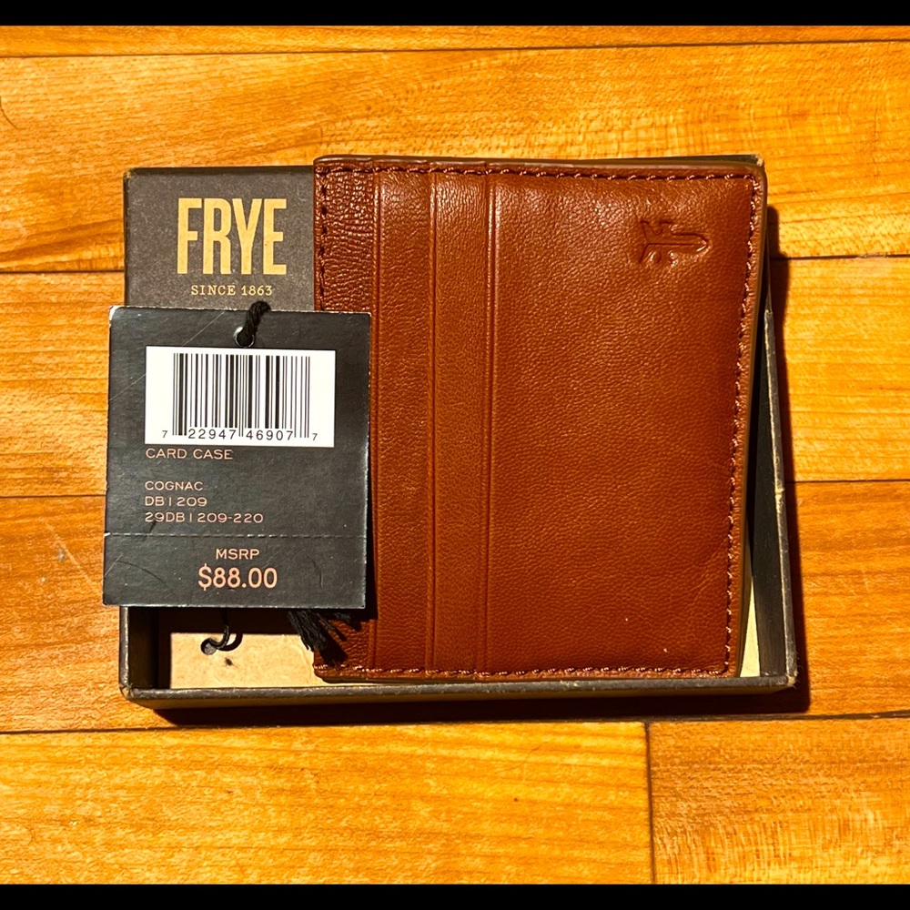 Frye leather card case